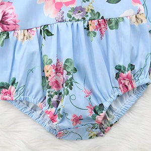 Ruffle Floral Baby Romper