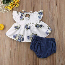 White Fall Floral Baby Outfit