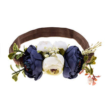 Dream Floral Headband Navy