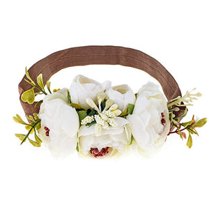 Dream Floral Headband Ivory