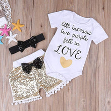 Love Gold Sequin Outfit