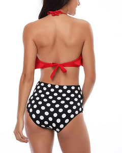Mommy and Me Swim - Red and Polka Dots