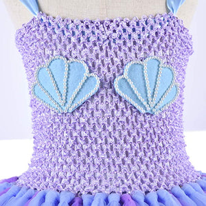 Mermaid Tutu Dress with Starfish Embellishment