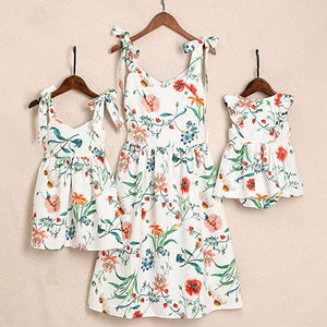 Mommy and Me Chiffon Floral Dress
