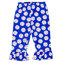 Boutique Ruffled Pant Set - Baseball