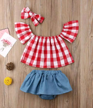Baby Girl Picnic Outfit Set