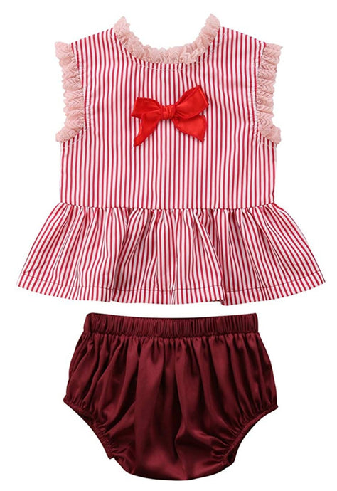 Candy Cane Baby Girl Outfit