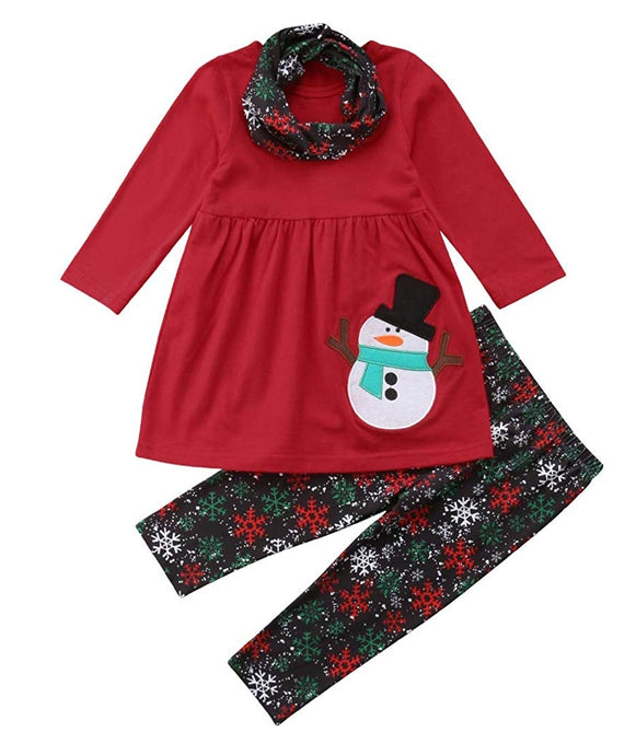 Snowman Tunic Outfit Set