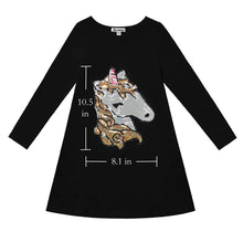 Unicorn Long Sleeve T-Shirt Dress