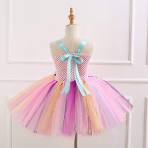 Pink Rainbow Unicorn Tutu Dress