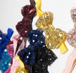 Bling Sparkly Sequin Bow Headband