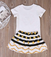 Little Sister Outfit - White & Gold