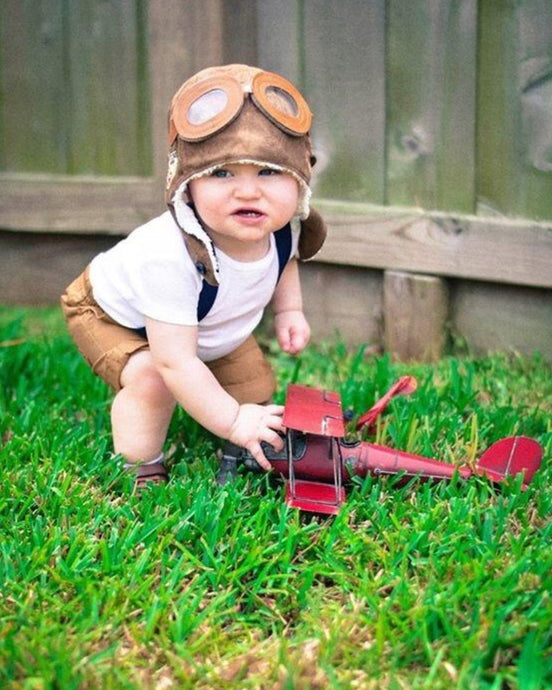 Baby Aviator Pilot Fleece Cap