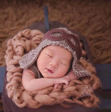Newborn Crochet Aviator Photo Prop