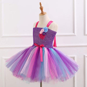 Purple Rainbow Unicorn Tutu Dress