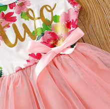 Mommy and Me Second Birthday Floral Tutu Dress