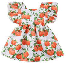 Whimsical Pumpkin Ruffle Dress