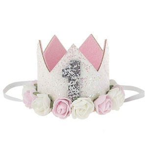 White Princess Crown Headband